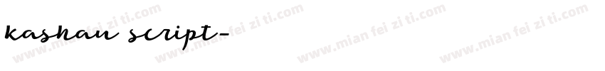 kashau script字体转换
